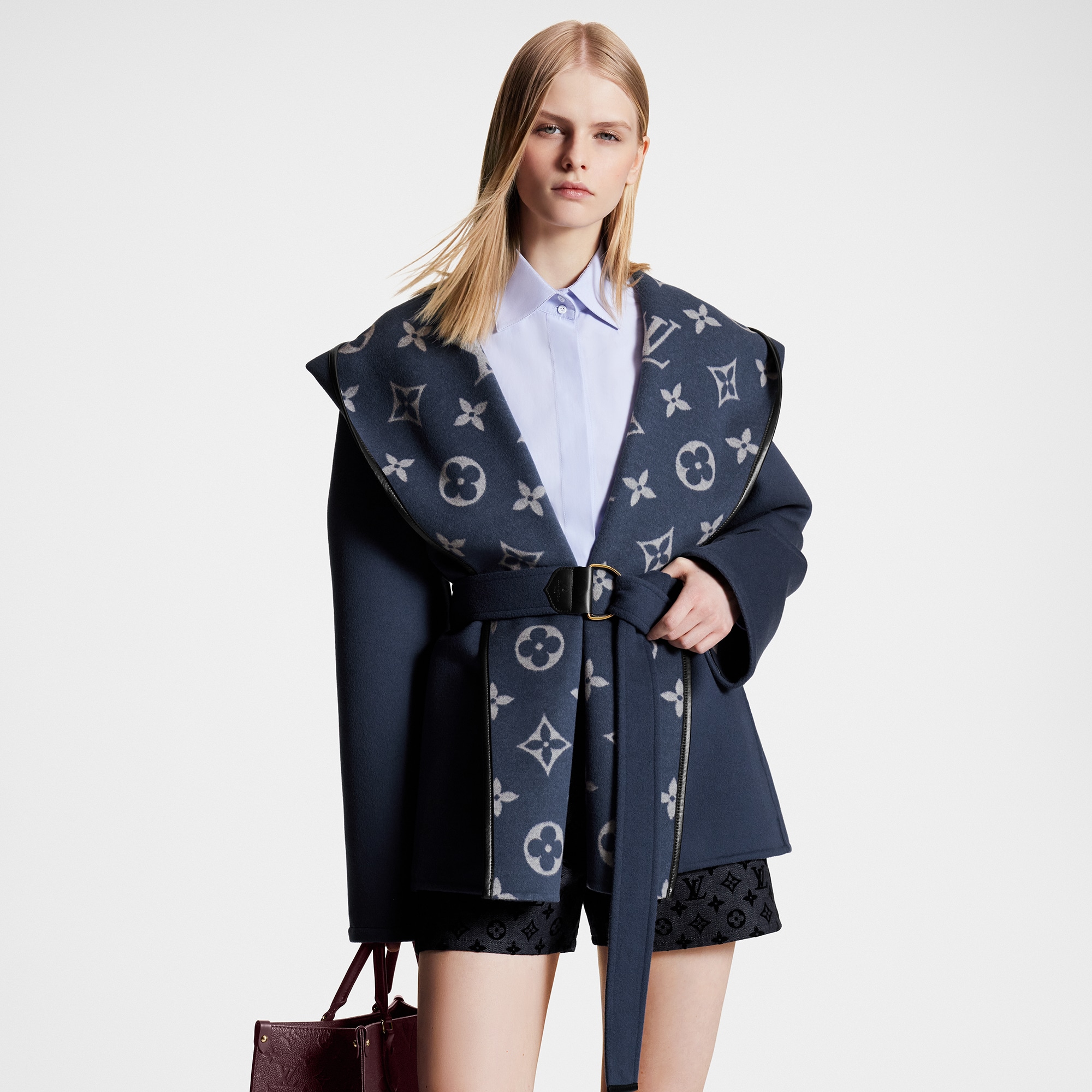 Louis vuitton hooded deals wrap coat